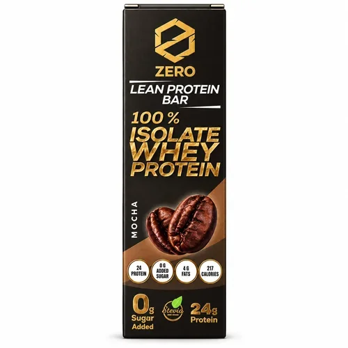 ZERO Lean Protein Bar 100% Isolate Whey Protein – Mocha